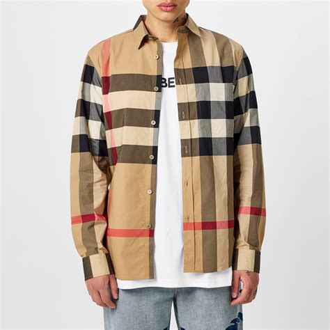 burberry shirt farfetch|burberry long sleeve shirts.